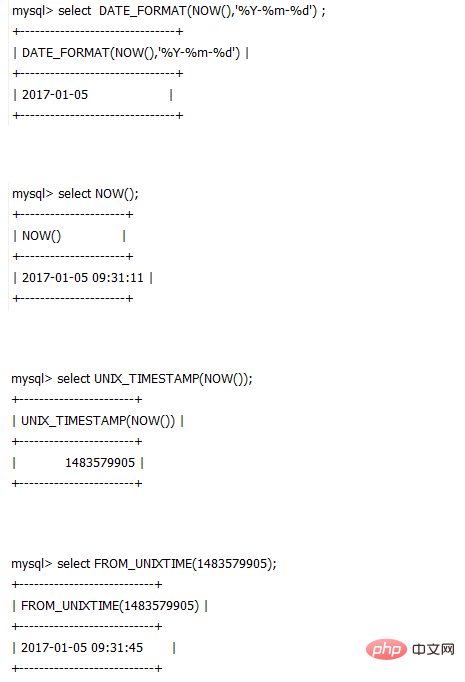 php 日期写法 PHP  第1张