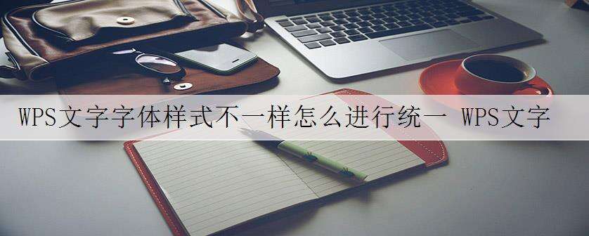 WPS文字字体样式不一样怎么进行统一 WPS文字字体样式不一样进行统一方法