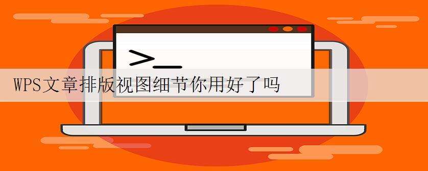 WPS文章排版视图细节你用好了吗