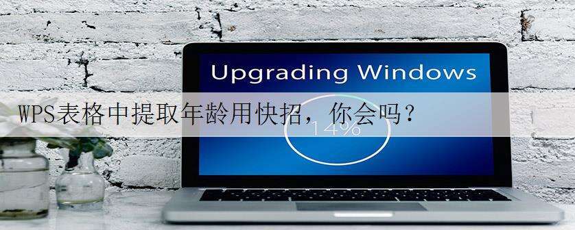 WPS表格中提取年龄用快招,你会吗?