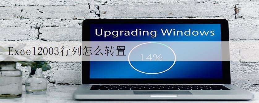 Excel2003行列怎么转置