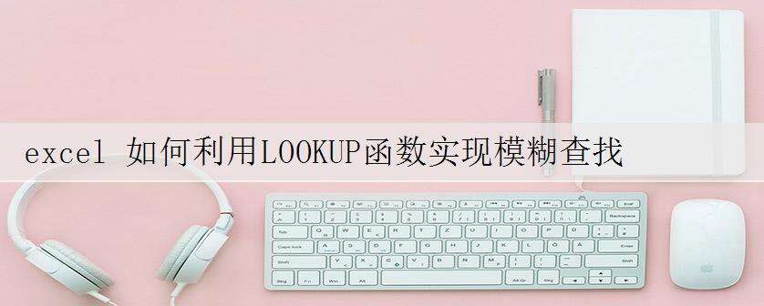 excel 如何利用LOOKUP函数实现模糊查找